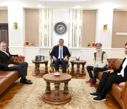 Karabük Valisi Mustafa Yavuz Ovacık haber yönetimini kabul etti.