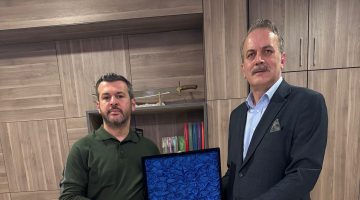 Cemal GÖKÇÖL’den Özkan ÇETİNKAYA’ya nezaket ziyareti.